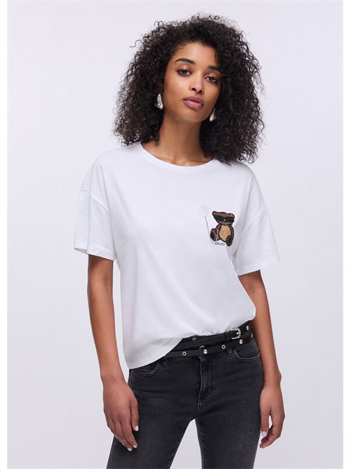 T-shirt con patch LIU JO | WA6414JS923/P9430